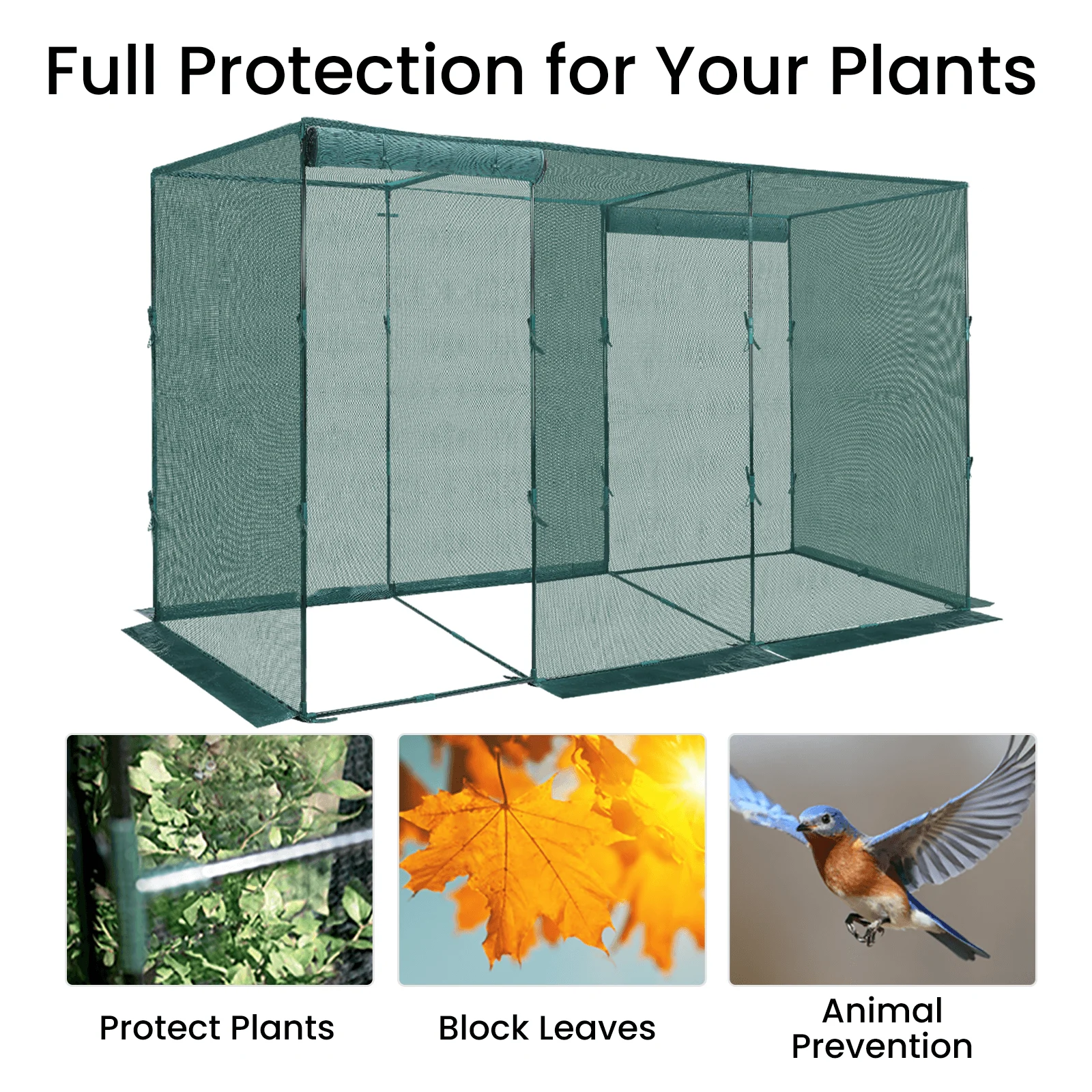 1-12_4 GROWNEER Crop Cage 4′ X 12′