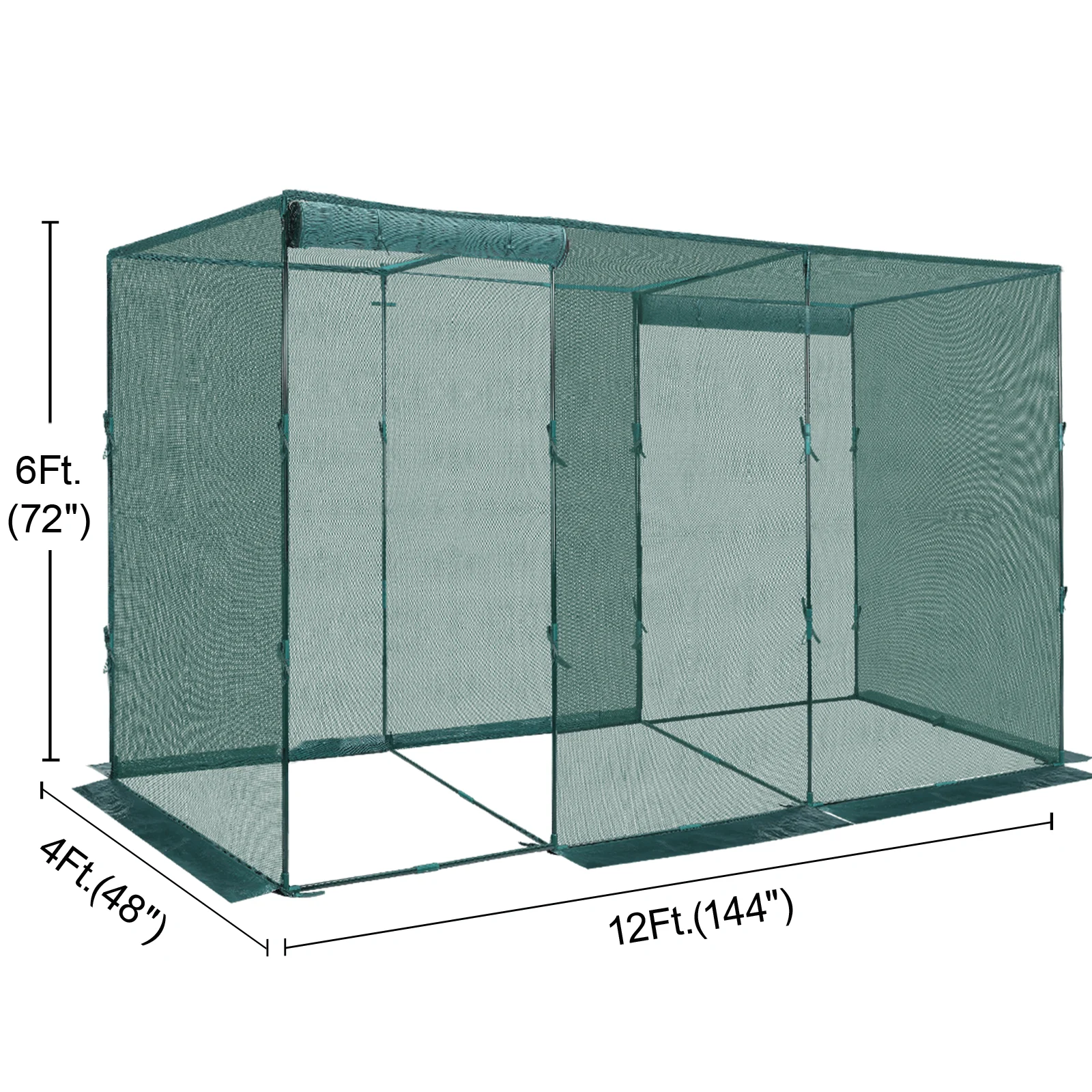 6-12_4 GROWNEER Crop Cage 4′ X 12′
