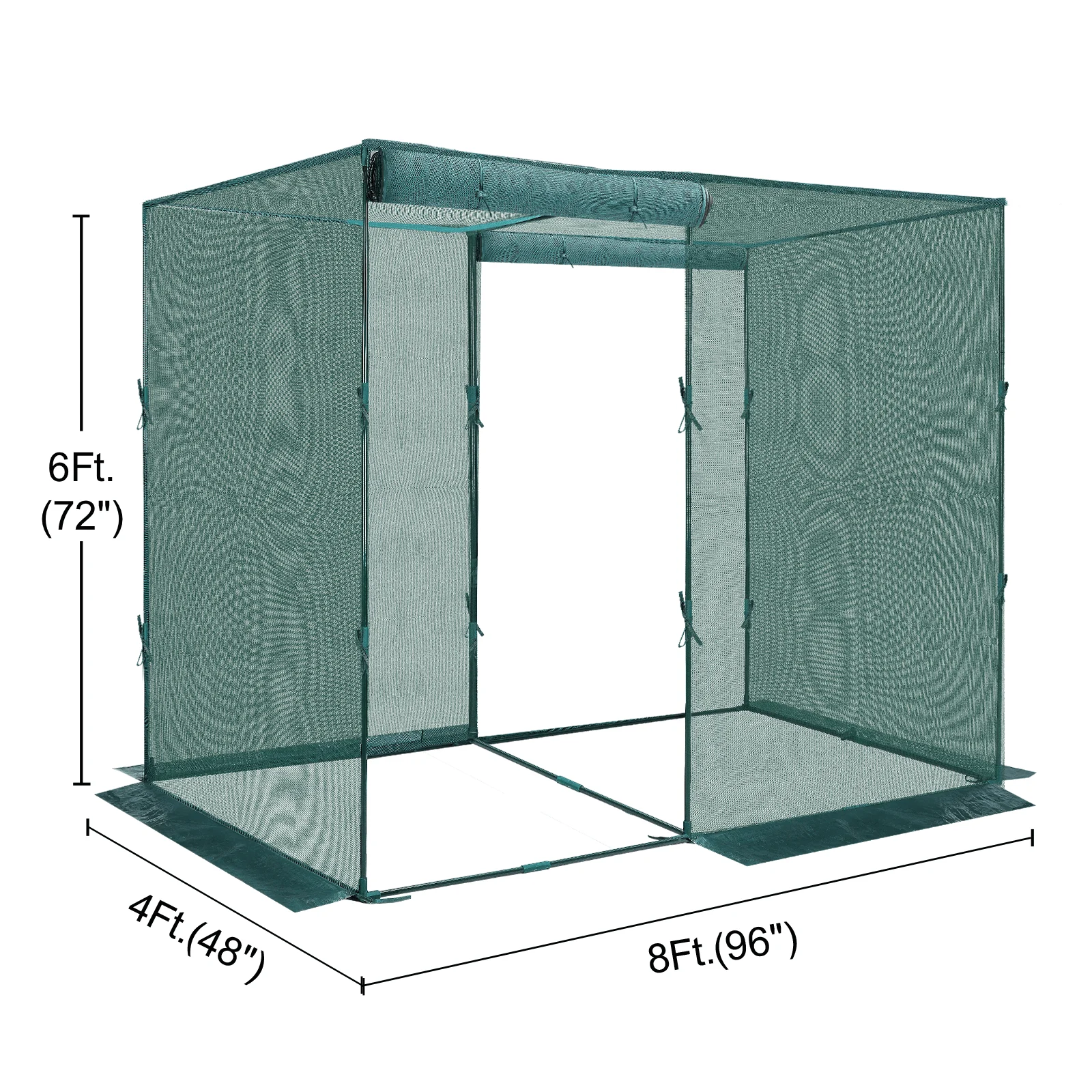6-4_8 GROWNEER Crop Cage 4′ X 8′