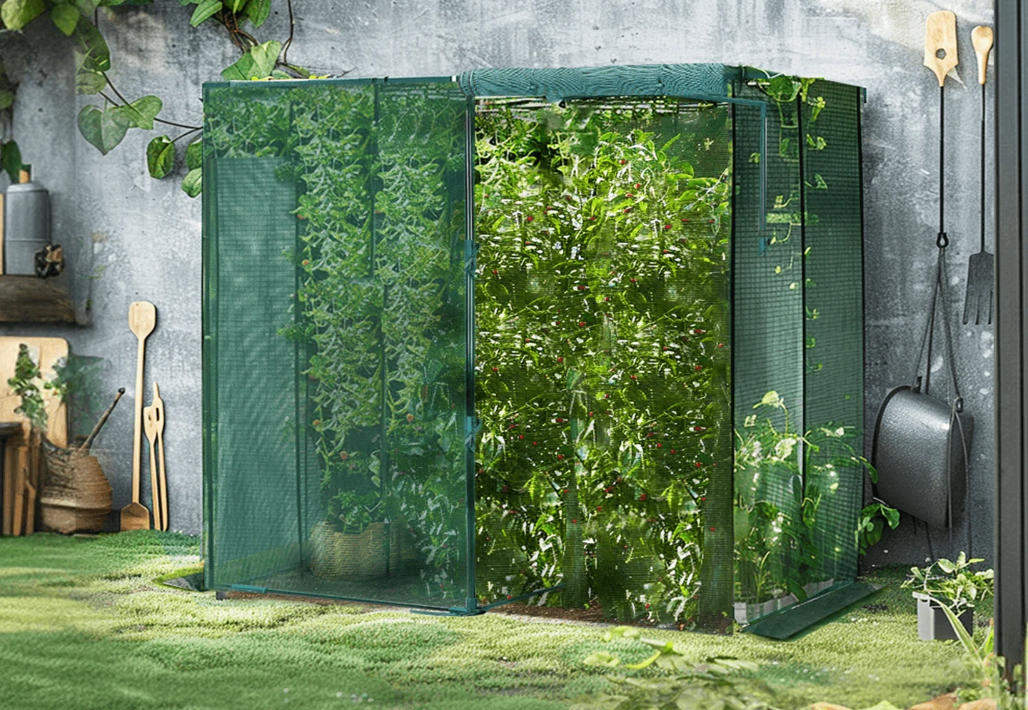 detail_7-4_8 GROWNEER Crop Cage 4′ X 8′