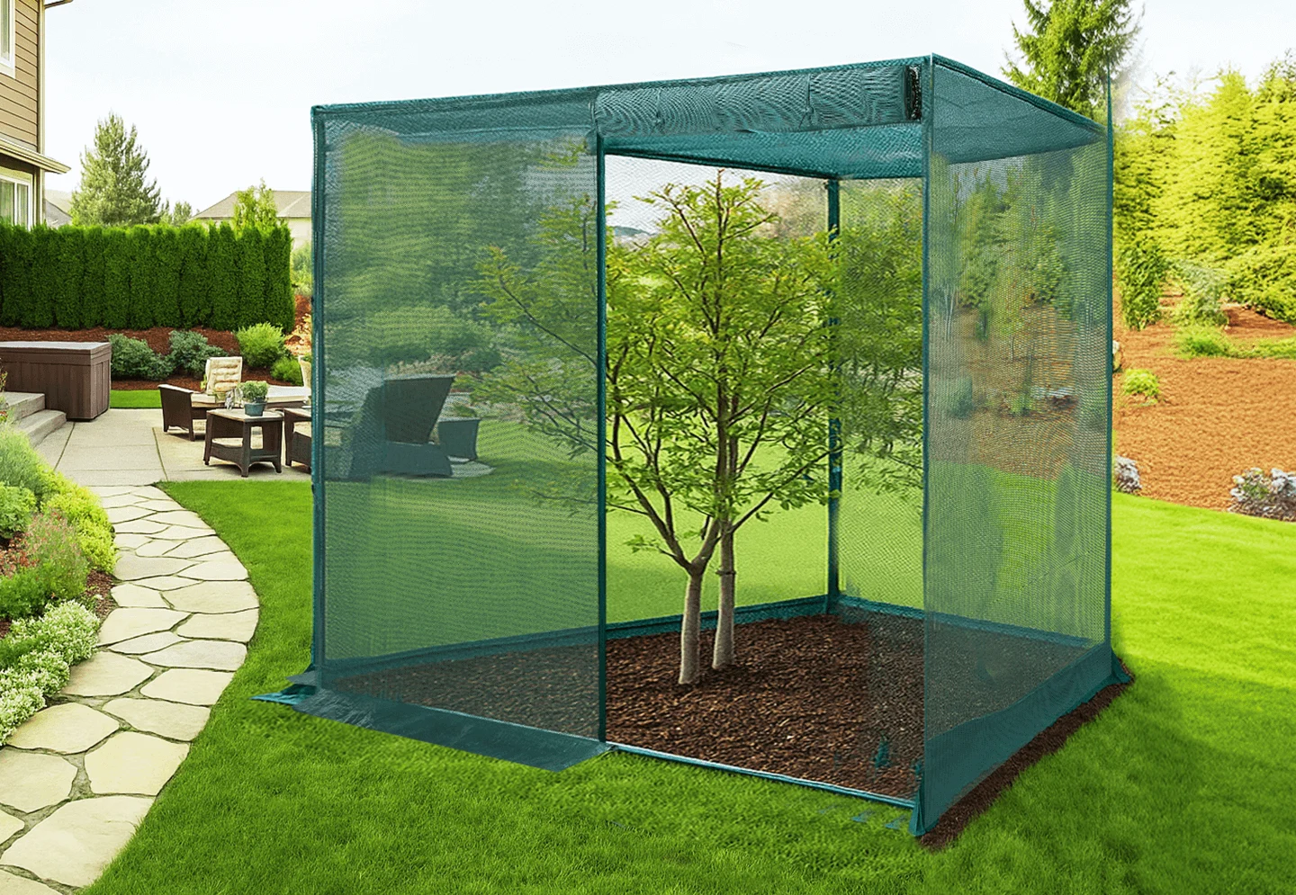 detail_9-4_8 GROWNEER Crop Cage 4′ X 8′