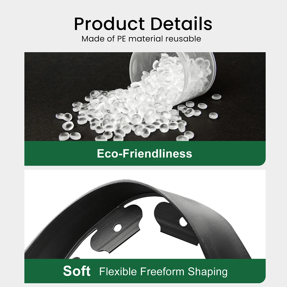 GROWNEER No-Dig Landscape Edging Kit 3 GROWNEER No-Dig Landscape Edging Kit 3