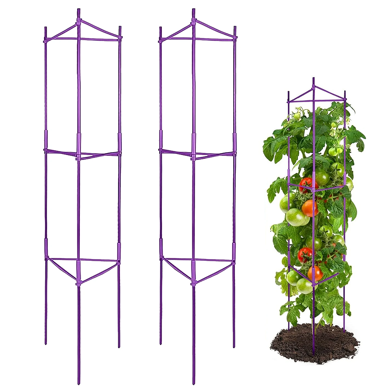tomato cage 3 pack purple tomato cages