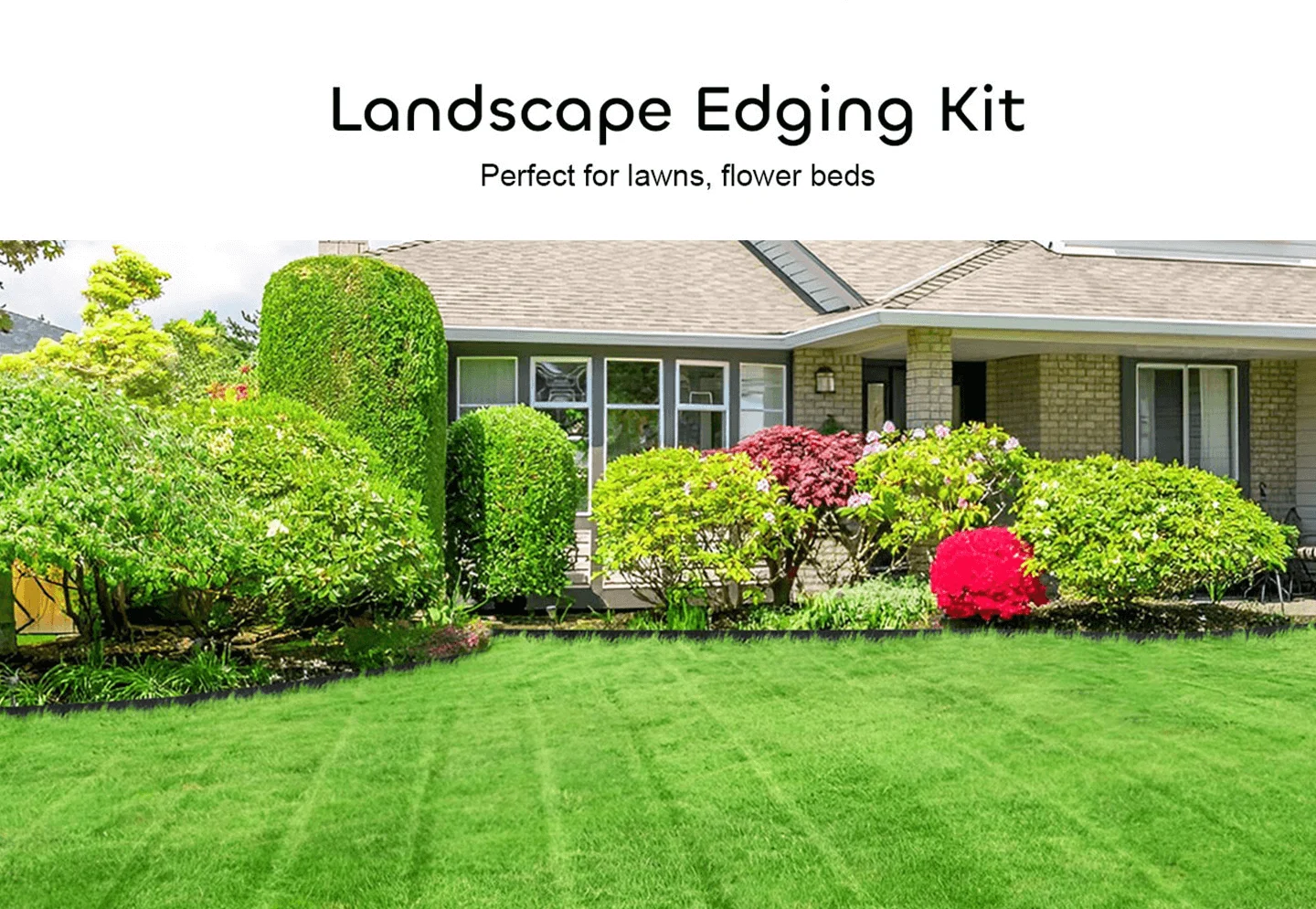 GROWNEER 200FT No-Dig Landscape Edging Kit